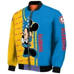 los angeles chargers minnie mouse blue bomber jacket best selling
