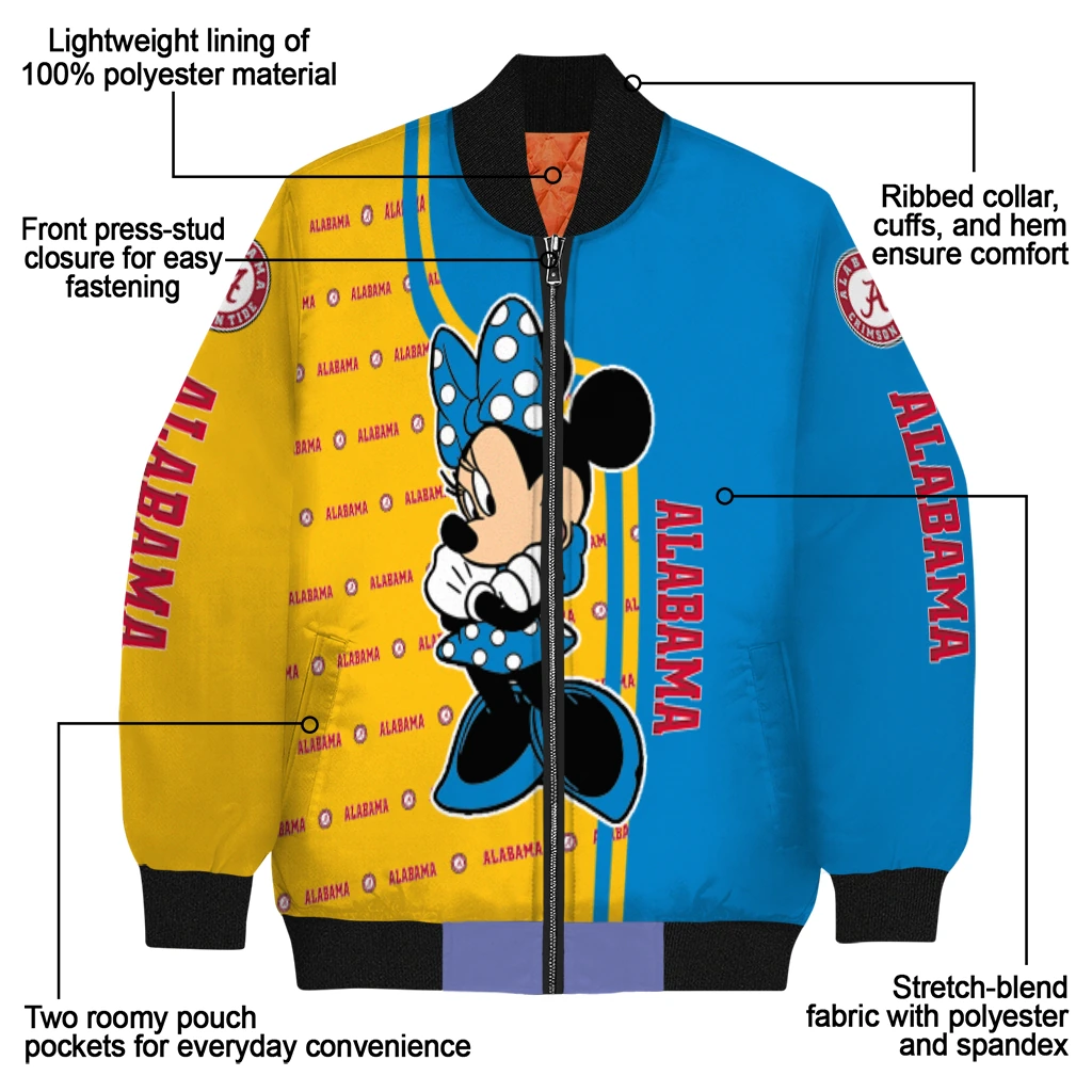 los angeles chargers minnie mouse blue bomber jacket new arrival los angeles chargers minnie mouse blue bomber jacket new arrival