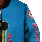 los angeles chargers minnie mouse blue bomber jacket best selling