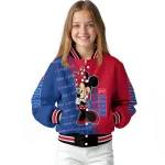 los angeles clippers minnie mouse red varsity jacket best selling