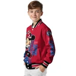 los angeles clippers minnie mouse red varsity jacket best selling