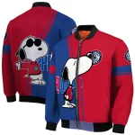 los angeles clippers snoopy attitude red bomber jacket best selling