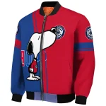 los angeles clippers snoopy attitude red bomber jacket best selling