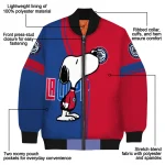 los angeles clippers snoopy attitude red bomber jacket best selling