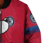 los angeles clippers snoopy attitude red bomber jacket best selling