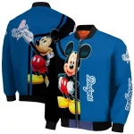 los angeles dodgers mickey mouse blue bomber jacket best selling