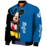 los angeles dodgers mickey mouse blue bomber jacket best selling