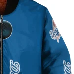 los angeles dodgers mickey mouse blue bomber jacket best selling