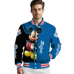 los angeles dodgers mickey mouse blue varsity jacket best selling