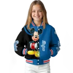 los angeles dodgers mickey mouse blue varsity jacket best selling