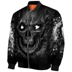 los angeles kings inferno skull black bomber jacket best selling
