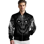 los angeles kings inferno skull black bomber jacket best selling