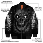 los angeles kings inferno skull black bomber jacket best selling