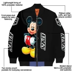 los angeles kings mickey mouse black bomber jacket best selling