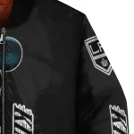 los angeles kings mickey mouse black bomber jacket best selling