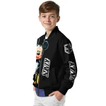 los angeles kings mickey mouse black bomber jacket best selling