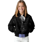 los angeles kings skull bite black bomber jacket best selling