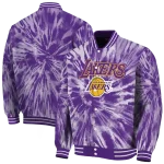 los angeles lakers dynamic rings purple varsity jacket best selling