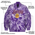los angeles lakers dynamic rings purple varsity jacket best selling