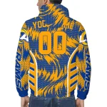 los angeles rams dynamic heat wave blue windbreaker jacket best selling
