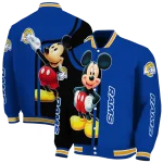 los angeles rams mickey mouse blue varsity jacket best selling