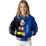 los angeles rams mickey mouse blue varsity jacket best selling