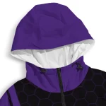 lsu tigers grid streak purple black windbreaker jacket best selling