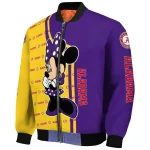 lsu tigers minnie mouse purple bomber jacket best selling