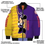 lsu tigers minnie mouse purple bomber jacket best selling