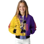 lsu tigers minnie mouse purple bomber jacket best selling