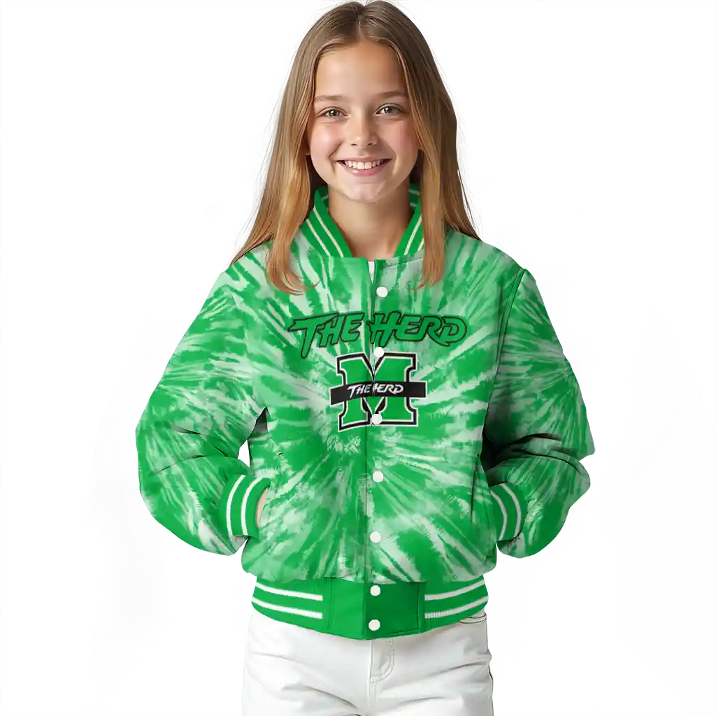 marshall thundering herd dynamic rings green varsity jacket top rated marshall thundering herd dynamic rings green varsity jacket top rated