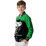 marshall thundering herd edgy mask green black varsity jacket best selling