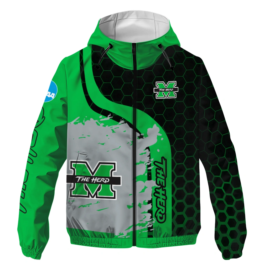 marshall thundering herd grid streak green black windbreaker jacket best selling marshall thundering herd grid streak green black windbreaker jacket best selling