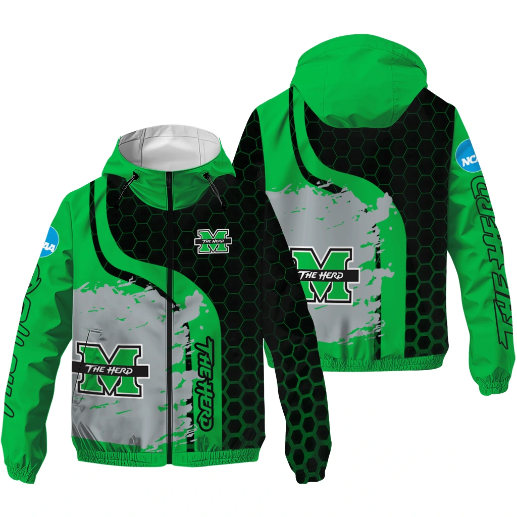 marshall thundering herd grid streak green black windbreaker jacket high quality marshall thundering herd grid streak green black windbreaker jacket high quality