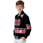 marshall thundering herd pink ribbon black pink bomber jacket best selling