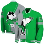 marshall thundering herd snoopy attitude green varsity jacket best selling