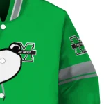 marshall thundering herd snoopy attitude green varsity jacket best selling