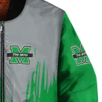 marshall thundering herd urban mark green bomber jacket best selling