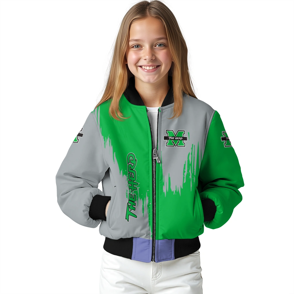 marshall thundering herd urban mark green bomber jacket top rated marshall thundering herd urban mark green bomber jacket top rated