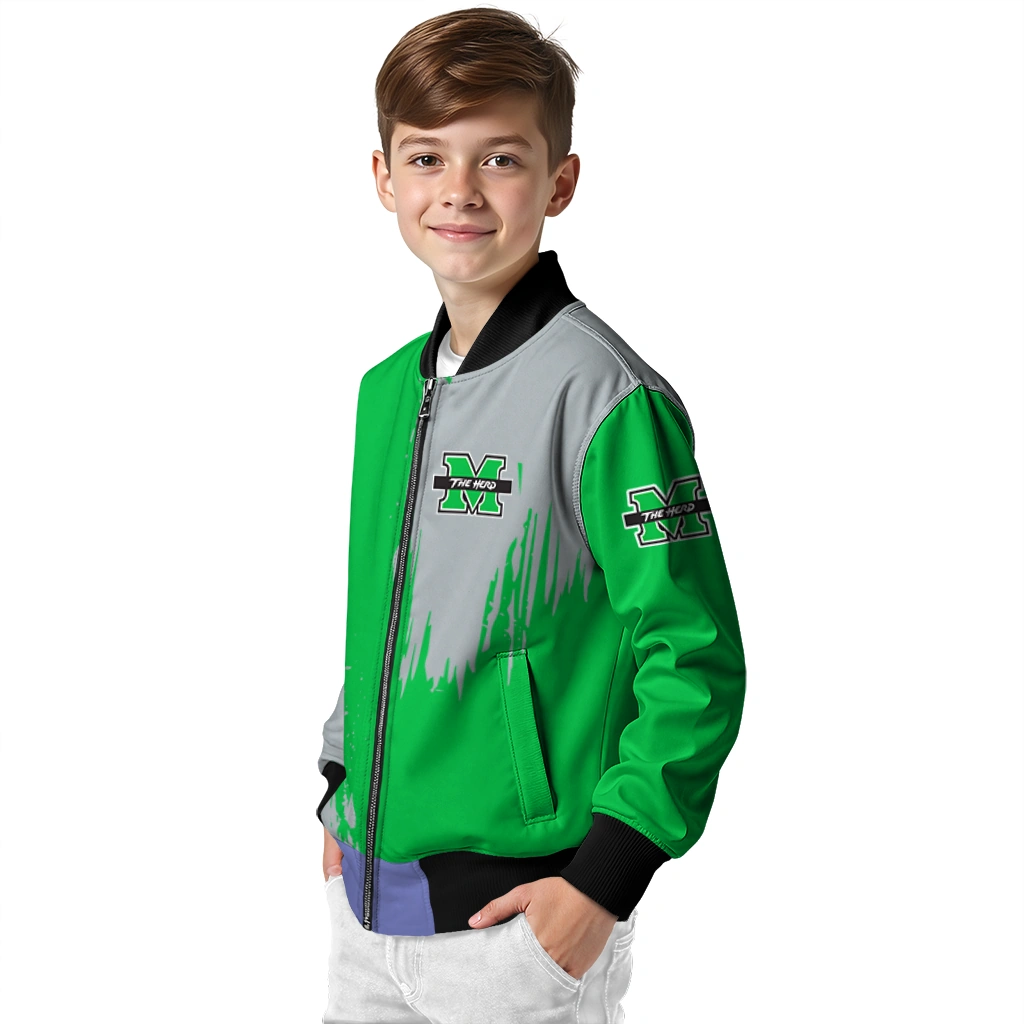 marshall thundering herd urban mark green bomber jacket trendy marshall thundering herd urban mark green bomber jacket trendy