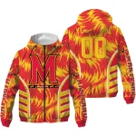 maryland terrapins dynamic heat wave red windbreaker jacket best selling