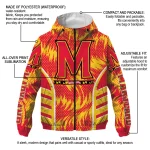 maryland terrapins dynamic heat wave red windbreaker jacket best selling