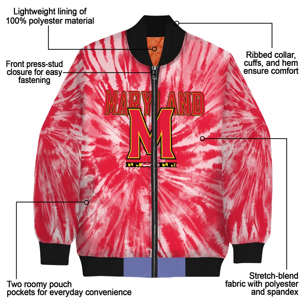 maryland terrapins dynamic rings red bomber jacket new arrival maryland terrapins dynamic rings red bomber jacket new arrival