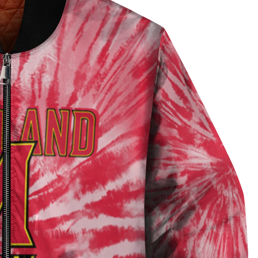 maryland terrapins dynamic rings red bomber jacket premium grade maryland terrapins dynamic rings red bomber jacket premium grade