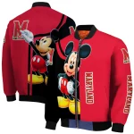 maryland terrapins mickey mouse red bomber jacket best selling