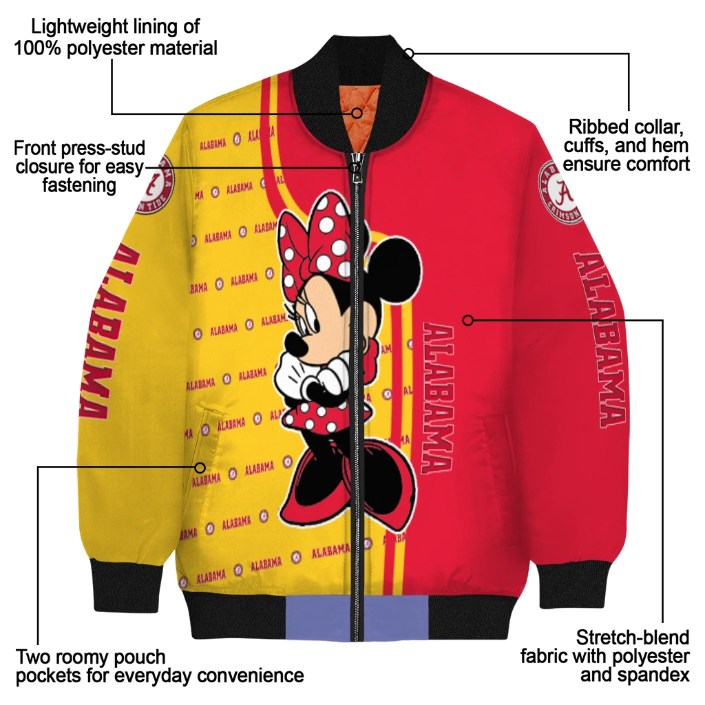 maryland terrapins minnie mouse red bomber jacket new arrival maryland terrapins minnie mouse red bomber jacket new arrival