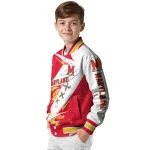 maryland terrapins ripped bolt red white varsity jacket best selling
