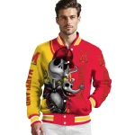 maryland terrapins spooky grin red varsity jacket best selling