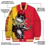 maryland terrapins spooky grin red varsity jacket best selling