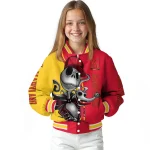 maryland terrapins spooky grin red varsity jacket best selling